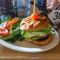 Salmon burger form Gone EAtery