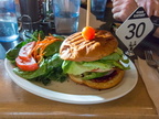 Salmon burger form Gone EAtery